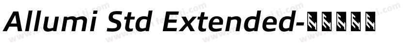 Allumi Std Extended字体转换